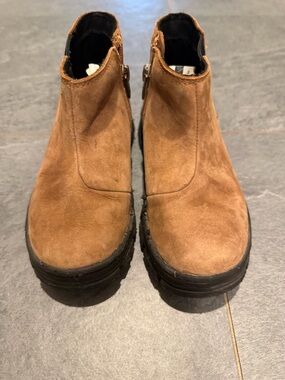 UGG Kids Brown Suede Ankle Boots